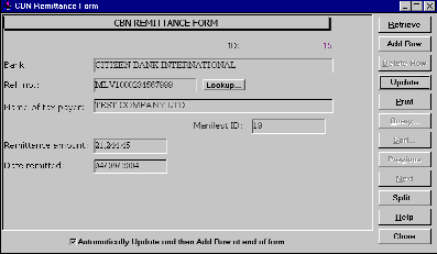 CBN remittance form